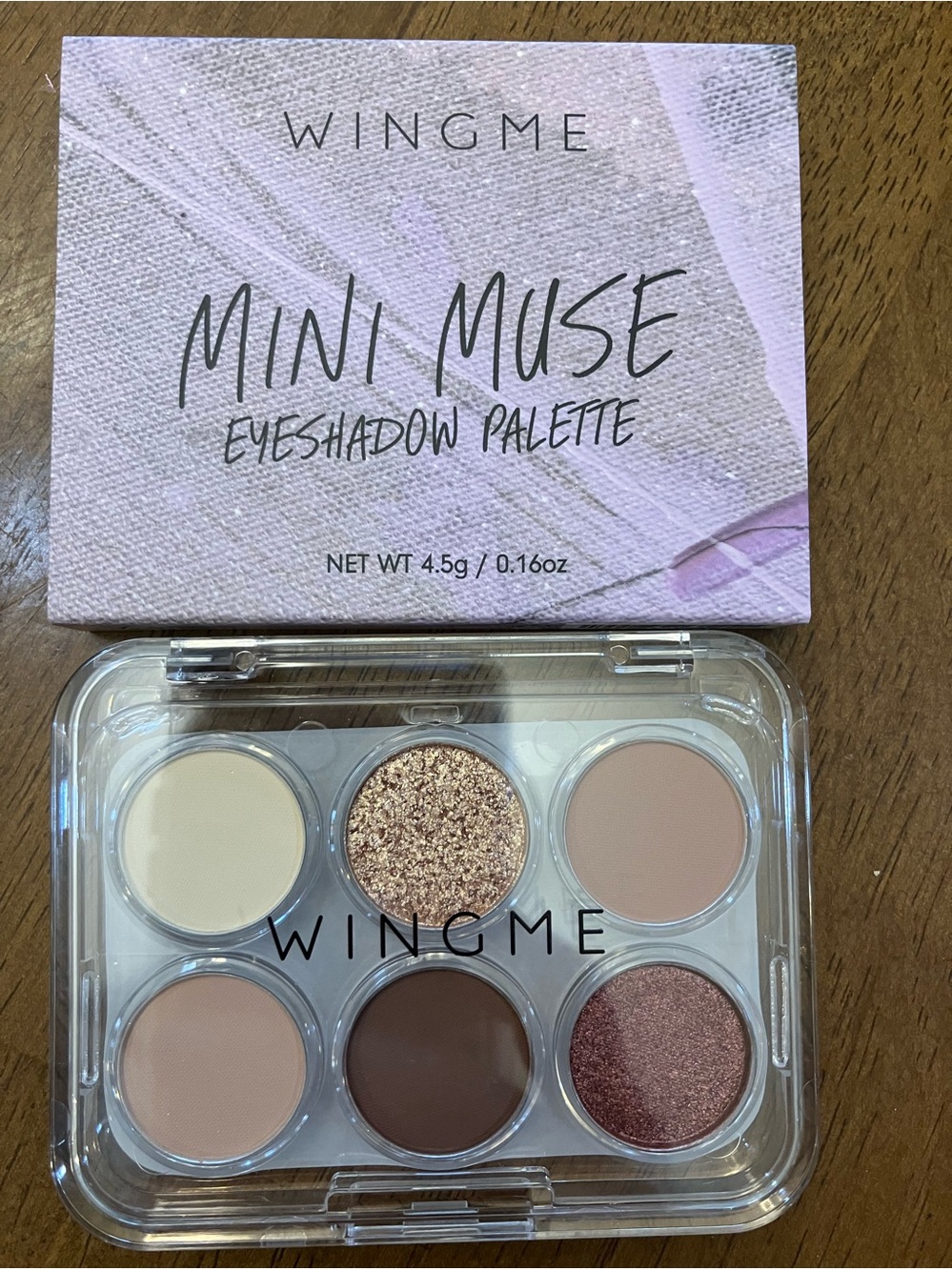 Wingme mini muse eyeshadow palette in nutrals